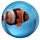 Balles rebondissantes poissons tropicaux 3D bocal plastique