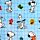 Coussin de voyage et couverture Blankeazzz 2 en 1 - Peanuts Snoopy & Woodstock 