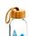 Gourde en Verre 500ml avec Bouchon Bambou - Volkwagen-  Van Bus Combi VW T1 The Waves are Calling