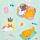 Serviette de Plage en Microfibre - Beans & Co Chats 