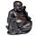 Figurine Effet Bois Brossé Peace of the East - Bouddha Porte-bonheur