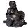 Figurine Effet Bois Brossé Peace of the East - Bouddha Porte-bonheur