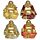 Figurine Mini Bouddha Chinois Porte-bonheur Pailleté 8cm