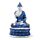 Figurine Bouddha Thaïlandais Blanc et Bleu - Lotus