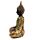 Figurine Bouddha Thaïlandais Noir & Orange & Or - Contemplation