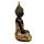 Figurine Bouddha Thaïlandais Noir & Orange & Or - Contemplation