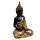 Figurine Bouddha Thaïlandais Noir & Orange & Or - Contemplation