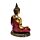 Figurine Boudha Thaïlandais Rouge & Doré - Contemplation
