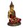 Figurine Boudha Thaïlandais Rouge & Doré - Contemplation