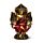 Figurine Boudha Thaïlandais Rouge & Doré - Lotus