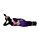 Figurine Boudha Thai allongé Violet & Noir 