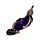 Figurine Boudha Thai allongé Violet & Noir 