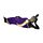 Figurine Boudha Thai allongé Violet & Noir 