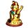 Figurine Maneki Neko Signe de Main - Chat Porte-bonheur Doré
