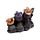 Chats Sorciers autour d'un Chaudron LED 