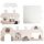 Maison pour Chat 100% Carton à Monter Soi-même Pusheen Catfé - Café Bistrot Chat