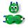 Coussin de Voyage Relaxeazzz Peluché 2-en-1 avec Masque Yeux Monstarz - Monstre Vert