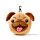 Coussin de Voyage Relaxeazzz Peluché 2-en-1 avec Masque Yeux Mopps - Chien Carlin