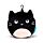 Coussin de Voyage Relaxeazzz Peluché 2-en-1 avec Masque Yeux Feline Fine - Chat