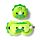 Coussin de Voyage Relaxeazzz Peluché 2-en-1 avec Masque Yeux - Dinosaure