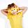 Coussin de Voyage Relaxeazzz Peluché 2-en-1 avec Masque Yeux - Girafe