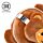 Coussin de Voyage Relaxeazzz Peluché 2-en-1 avec Masque Yeux - Singe