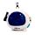 Coussin de Voyage Relaxeazzz Peluché 2-en-1 avec Masque Yeux Space Cadet - Espace