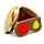 Coussin de Voyage Relaxeazzz Peluché 2-en-1 avec Masque Yeux Fast Food - Hamburger