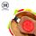 Coussin de Voyage Relaxeazzz Peluché 2-en-1 avec Masque Yeux Fast Food - Hamburger
