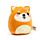 Peluche Squidglys Adoramals - Shuggs, le Chien Shiba Inu