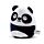 Peluche Squidglys Adoramals - Susu, le Panda
