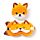 Coussin de Voyage Relaxeazzz Peluché 2-en-1 avec Masque Yeux Adoramals - Finnick, le Renard