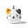 Coussin de Voyage Relaxeazzz Peluché 2-en-1 avec Masque Yeux Adoramals - Lola, le Chat
