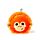 Coussin de Voyage Relaxeazzz Peluché 2-en-1 avec Masque Yeux Adoramals - Singe Orang-outan
