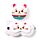 Coussin de Voyage Relaxeazzz Peluché 2-en-1 avec Masque Yeux Maneki Neko - Chat Porte-bonheur