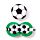Coussin de Voyage Relaxeazzz Peluché 2-en-1 avec Masque Yeux -Ballon de Football