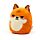 Peluche Squidglys Adoramals - Finnick, le Renard de la Forêt