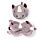 Coussin de Voyage Relaxeazzz Peluché 2-en-1 avec Masque Yeux - Rhinocéroce