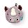 Coussin de Voyage Relaxeazzz Peluché 2-en-1 avec Masque Yeux - Rhinocéroce