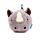 Coussin de Voyage Relaxeazzz Peluché 2-en-1 avec Masque Yeux - Rhinocéroce