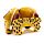 Coussin de Voyage Relaxeazzz Peluché 2-en-1 avec Masque Yeux - Léopard