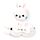 Relaxeazzz Adoramals Frances le Lapin Coussin de voyage 2 en 1