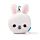 Relaxeazzz Adoramals Frances le Lapin Coussin de voyage 2 en 1