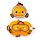Relaxeazzz Adoramals Finley le Poisson Clown Coussin de voyage 2 en 1