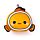Relaxeazzz Adoramals Finley le Poisson Clown Coussin de voyage 2 en 1
