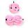 Relaxeazzz Adoramals Oliver le Cochon Coussin de voyage 2 en 1