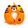 Coussin de Voyage Relaxeazzz Peluché Mémoire de Forme - Adoramals  Alfie Le Tigre 