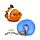 Coussin de Voyage Swapseazzz 2-in-1 - Adoramals Ocean Poisson Clown 