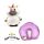 Coussin de Voyage Swapseazzz 2-in-1 - Adoracorns Licorne