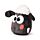 Peluche Squidglys Kawaii - Shaun le Mouton